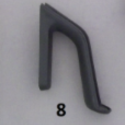 8.parça RIVER/SHINY DEMLIK SAP ALT KAPAK (SIYAH)