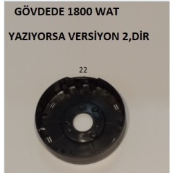 22.parça TEMPER GOVDE ALT KAPAK SIYAH 1800 WAT VER.2