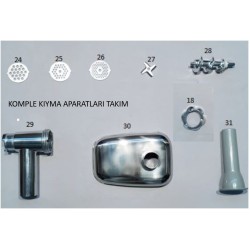 30.PARÇA THORPLEX MUTFAK ROBOTU KIYMA APARAT TAKIM 30.PARÇA THORPLEX MUTFAK ROBOTU KIYMA APARAT TAKIM