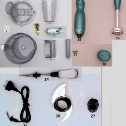 MR CHEF QUADRO BLENDER SET- TURQUOISE