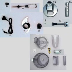 MR CHEF QUADRO BLENDER SET- SILVER STONE